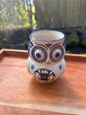 Yokohama Studio hand-painted ceramic owl mug